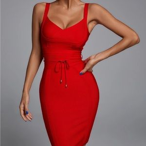 Red Bindage dress